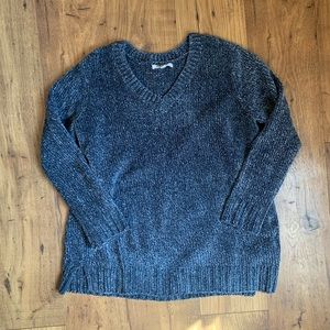 Chenille V-neck Sweater